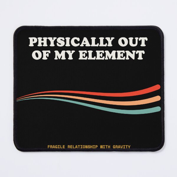 Item preview, Physically Out Of My Element Funny Climbing Gravity Retro designed and sold by SlothcoreVibes.