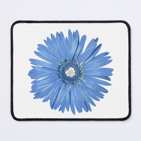 Item preview, Blue And White Daisy Flower Botanical Floral Pop Art designed and sold by Sharon Cummings Art.