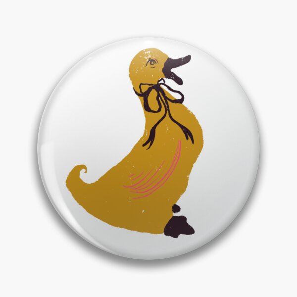 Item preview, Yellow Vintage Duck With Ribbon Whimsical Cottagecore Art designed and sold by artievarudzite.