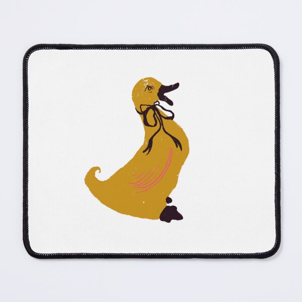 Item preview, Yellow Vintage Duck With Ribbon Whimsical Cottagecore Art designed and sold by artievarudzite.