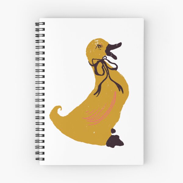 Item preview, Yellow Vintage Duck With Ribbon Whimsical Cottagecore Art designed and sold by artievarudzite.