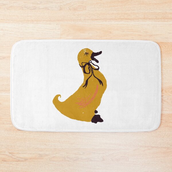 Item preview, Yellow Vintage Duck With Ribbon Whimsical Cottagecore Art designed and sold by artievarudzite.