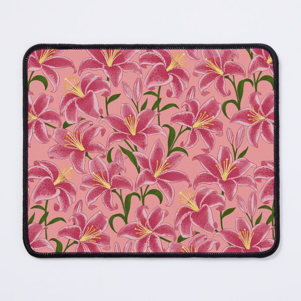 Item preview, L Luxurious Soft Pink Stargazer Lily Floral Vivid Petals On Rose Pink designed and sold by DropRomance.