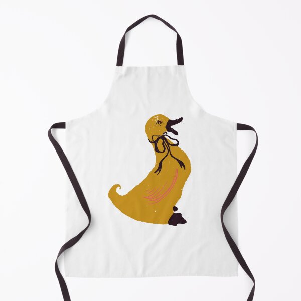 Item preview, Yellow Vintage Duck With Ribbon Whimsical Cottagecore Art designed and sold by artievarudzite.