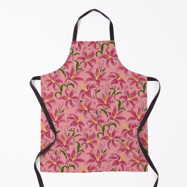 Item preview, L Luxurious Soft Pink Stargazer Lily Floral Vivid Petals On Rose Pink designed and sold by DropRomance.