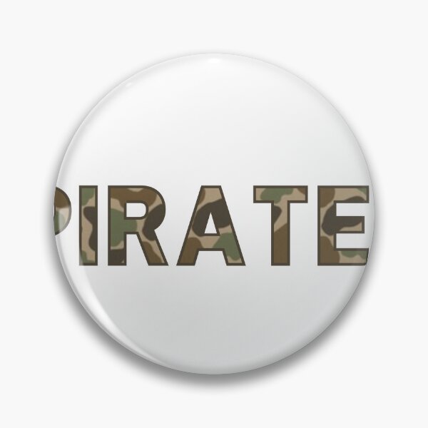 Item preview, Pirates Block Letter Camo designed and sold by thegildedgoods.