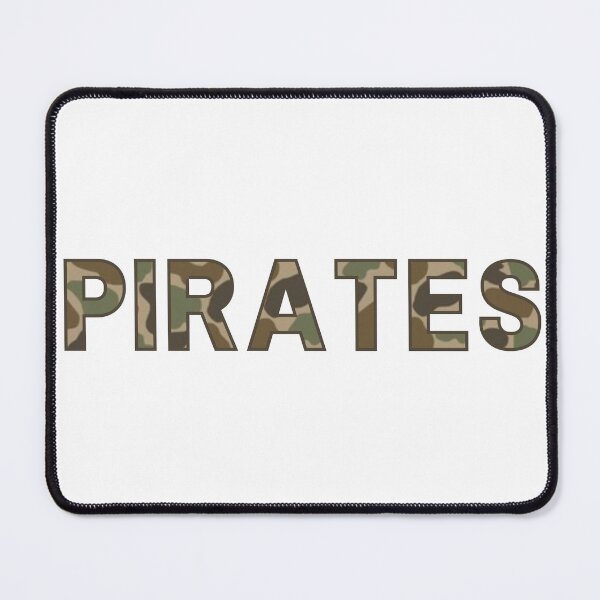 Item preview, Pirates Block Letter Camo designed and sold by thegildedgoods.