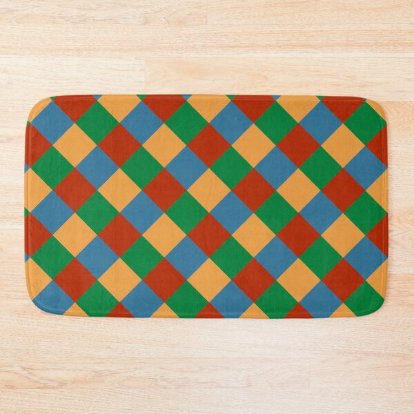 Item preview, Colorful Rhombus Chessboard Geometric Pattern designed and sold by DesignsVault.
