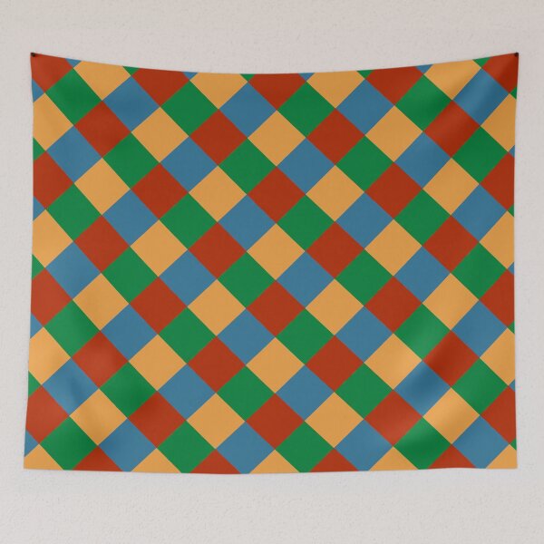 Item preview, Colorful Rhombus Chessboard Geometric Pattern designed and sold by DesignsVault.