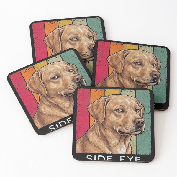 Item preview, Bombastic Side Eye Golden Dog Retro Sunset designed and sold by d247.