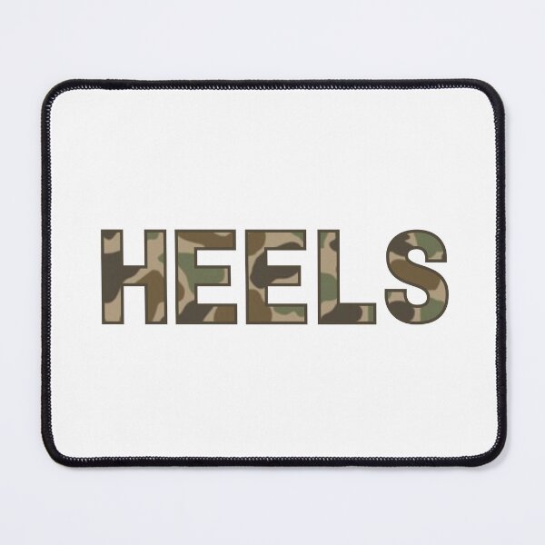 Item preview, Heels Block Letter Camo designed and sold by thegildedgoods.