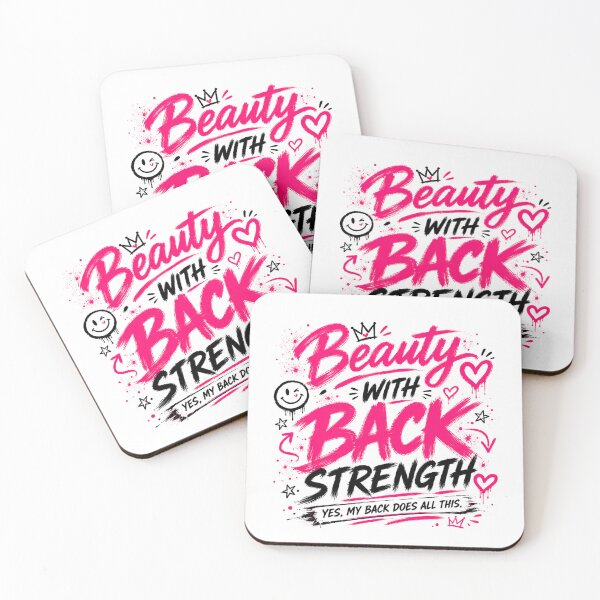 Item preview, Beauty With Back Strength Funny Gym Shirt designed and sold by StoryInCode.