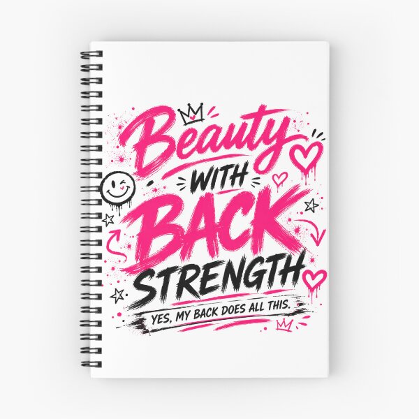 Item preview, Beauty With Back Strength Funny Gym Shirt designed and sold by StoryInCode.