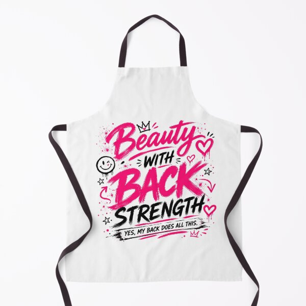 Item preview, Beauty With Back Strength Funny Gym Shirt designed and sold by StoryInCode.