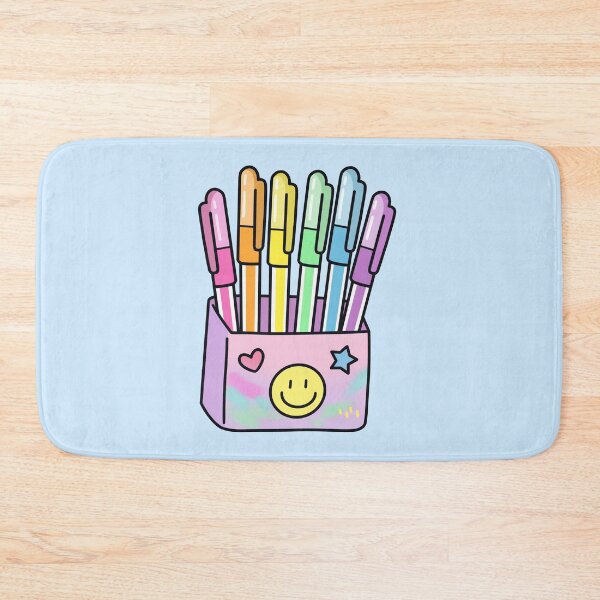 Item preview, Kawaii Pastel Pens Smiley Face Holder  designed and sold by Anne97s.