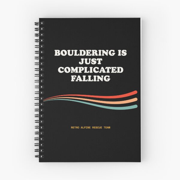 Item preview, Bouldering Is Just Complicated Falling Funny Climber Joke Retro designed and sold by SlothcoreVibes.