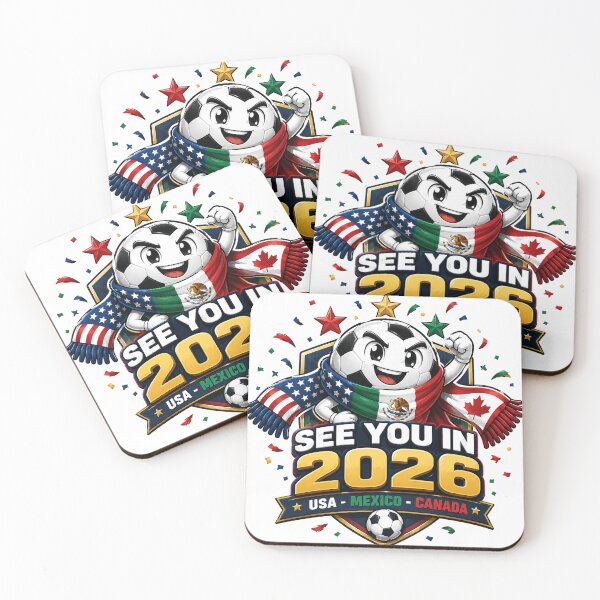 Item preview, See You in 2026 USA Mexico Canada Soccer Mascot designed and sold by emaga.