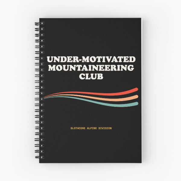 Item preview, Under Motivated Mountaineering Club Ironic Alpine Apparel Retro designed and sold by SlothcoreVibes.