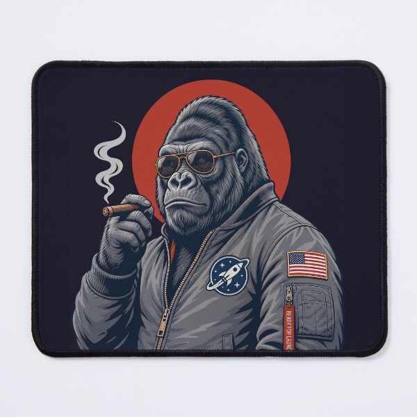 Item preview, Space Boss Gorilla - Cool NASA Astronaut Gorilla with Cigar Funny Space Lover Design designed and sold by Project X Design.