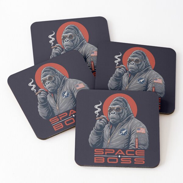 Item preview, Space Boss Gorilla - Cool NASA Astronaut Gorilla with Cigar Funny Space Lover Design designed and sold by Project X Design.