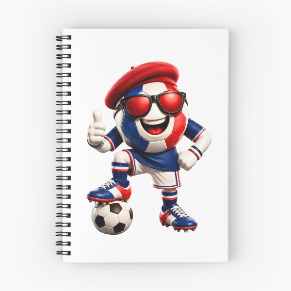 Item preview, France Soccer Mascot Funny Football Cartoon Graphic designed and sold by ArtSpark Studio.