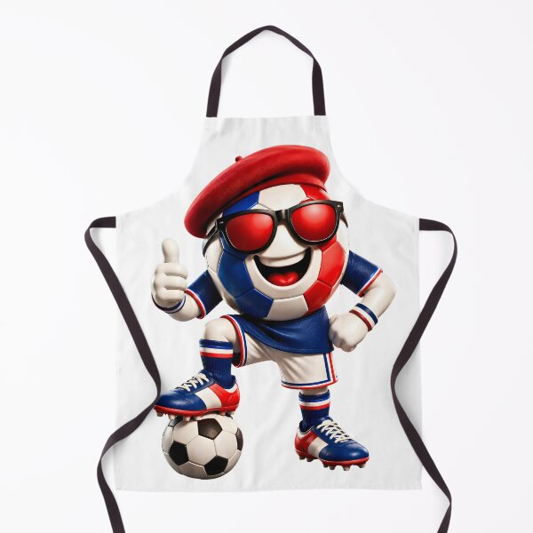 Item preview, France Soccer Mascot Funny Football Cartoon Graphic designed and sold by ArtSpark Studio.