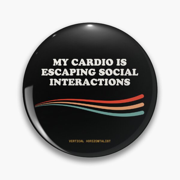 Item preview, My Cardio Is Escaping Social Interactions Funny Outdoor Retro designed and sold by SlothcoreVibes.