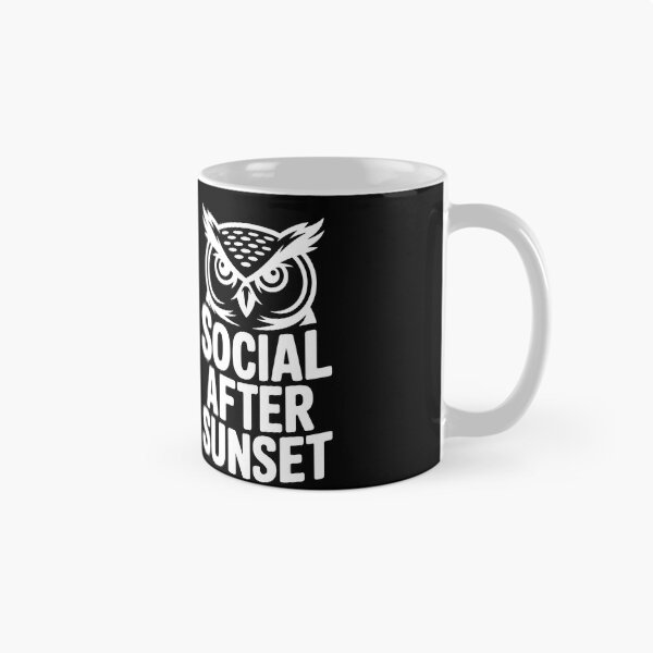 Item preview, Cita sobre el estado de ánimo ambivertido del búho nocturno social After Sunset designed and sold by NaturEdeN.
