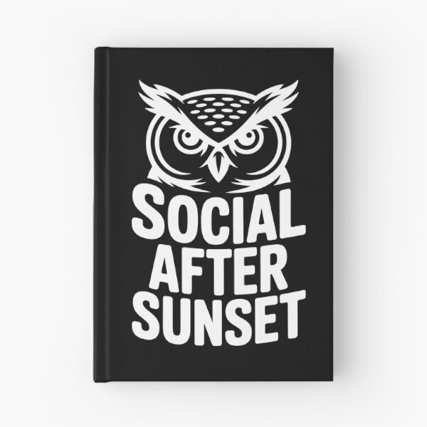 Item preview, Social After Sunset Night Owl Ambivert Mood Quote designed and sold by NaturEdeN.