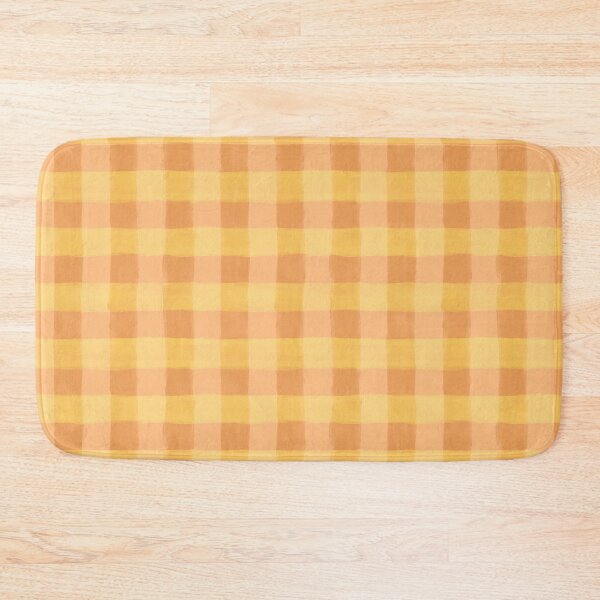 Item preview, Orange Rustic Yellow Gingham print pattern designed and sold by EmmaSB-Designs.