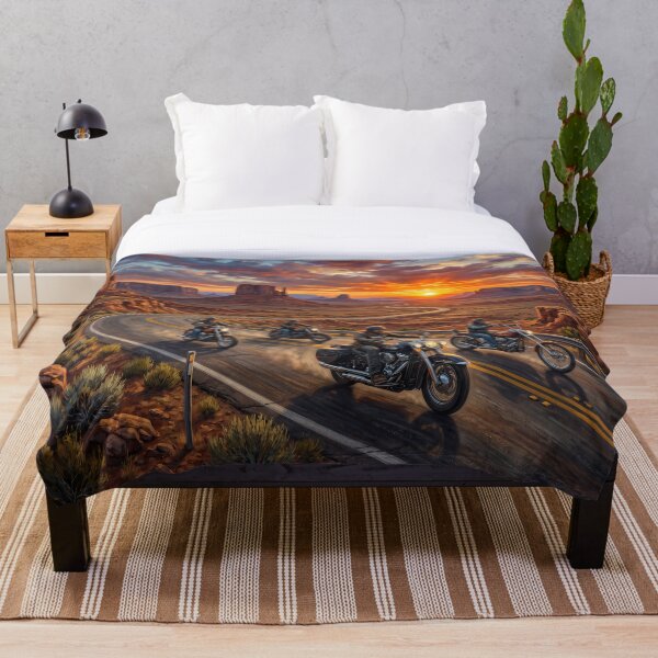 Item preview, Freedom Ride: Motorcycles at Monument Valley Sunset designed and sold by Quiet life.
