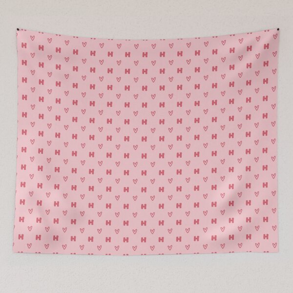 Item preview, Girly Letter H Initial Hearts | Coquette Aesthetic Letter H Hearts | Preppy Pink Monogram H Heart Print | Letter H Initial Love Heart Pattern | Pastel Pink Monogram H Heart Design designed and sold by VivaFy.