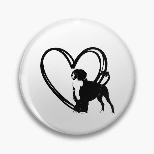 Item preview,  I Love Portuguese Water Dog Lion Cut Portie Silhouette Design PWD | American Kennel Club AKC | Dog Mom Dog Dad Sport Dog Working Dog  designed and sold by yashiki.