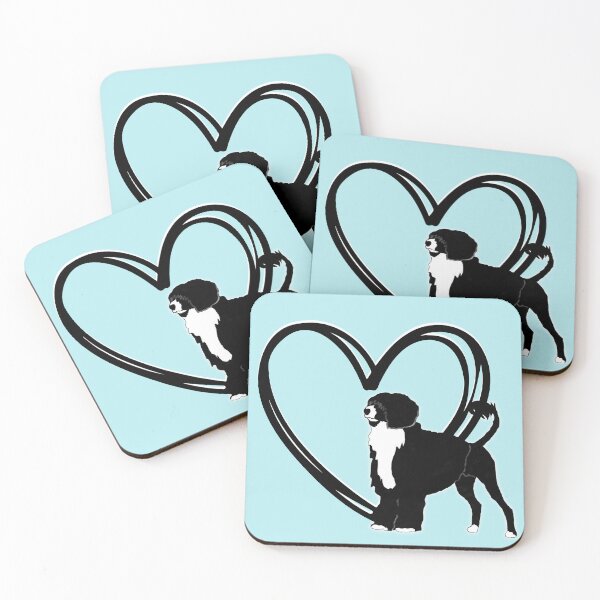 Item preview,  I Love Portuguese Water Dog Lion Cut Portie Silhouette Design PWD | American Kennel Club AKC | Dog Mom Dog Dad Sport Dog Working Dog  designed and sold by yashiki.