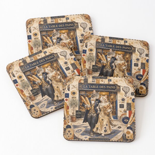 Item preview, The loving cats are coming out of the bakery. designed and sold by Natalia-Vlad.