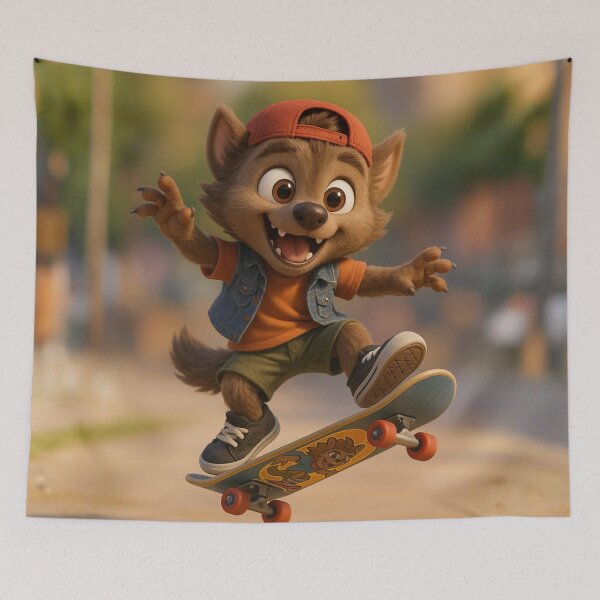 Item preview, Skater Werewolf Boy designed and sold by Sillytoe.