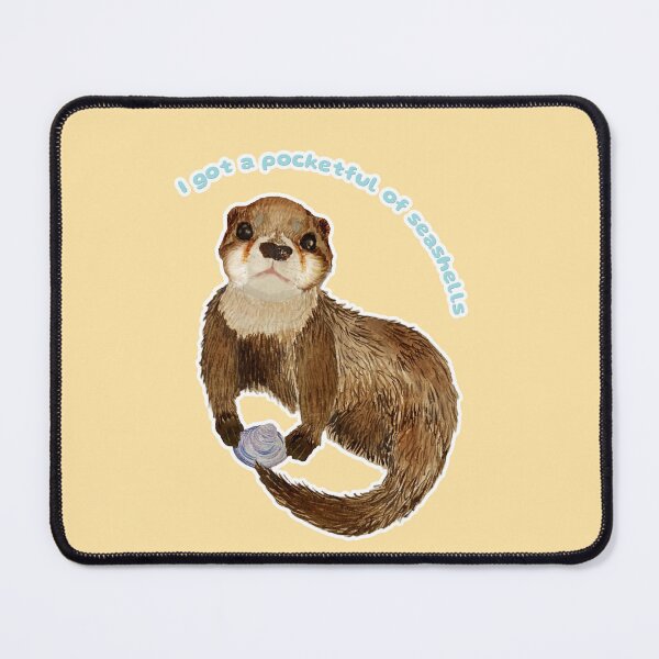 Item preview, Kelpie the Otter's got a Pocketful of Seashells designed and sold by Blackberries & Moss.
