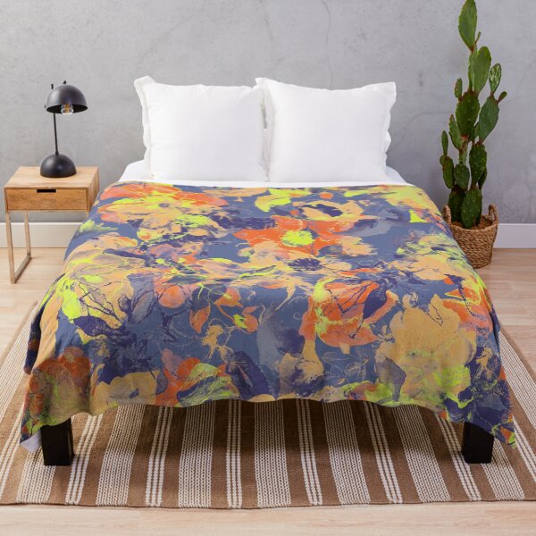 Item preview, Abstract Vibrant Floral Watercolor Fusion Pattern designed and sold by cirgitstudio.