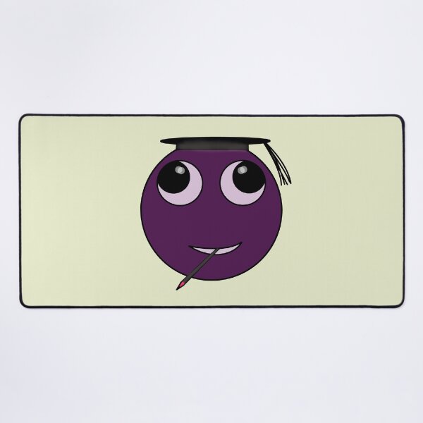 Item preview, Cute Purple Student Character with Graduation Cap designed and sold by SahmatArt.