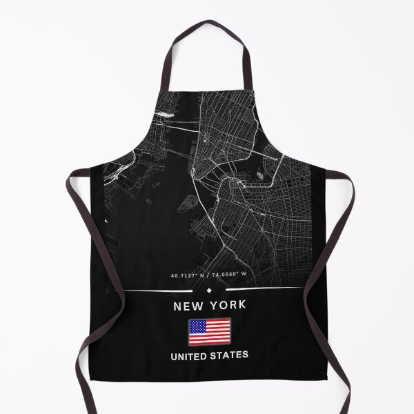 Item preview, Minimalist New York City USA Map Poster – Black and White Urban Street Art designed and sold by Psycho-Crazy.