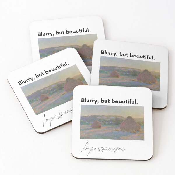 Item preview, Impressionism Art T-Shirt | Blurry But Beautiful | Claude Monet Stacks of Wheat | Funny Art History Gift designed and sold by Meimiro.