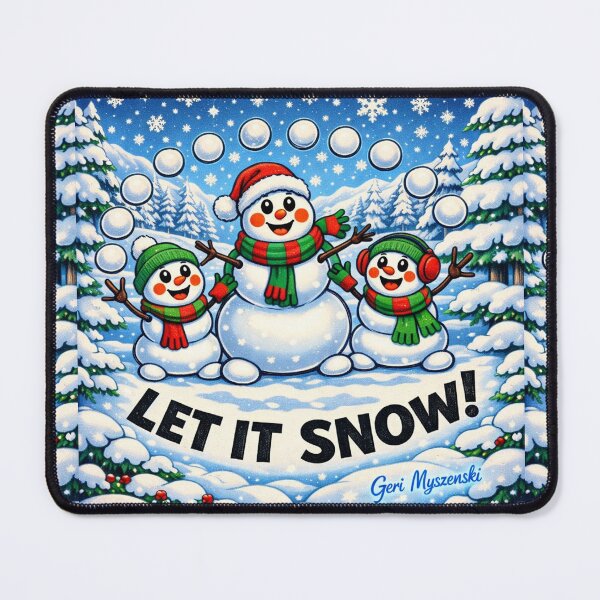 Item preview, Let it Snow Man Wonder land designed and sold by The Art Queen Of Michigan .