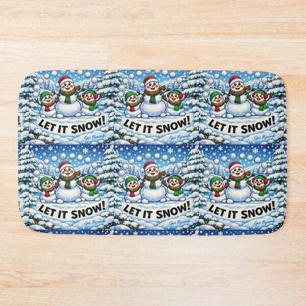 Item preview, Let it Snow Man Wonder land designed and sold by The Art Queen Of Michigan .