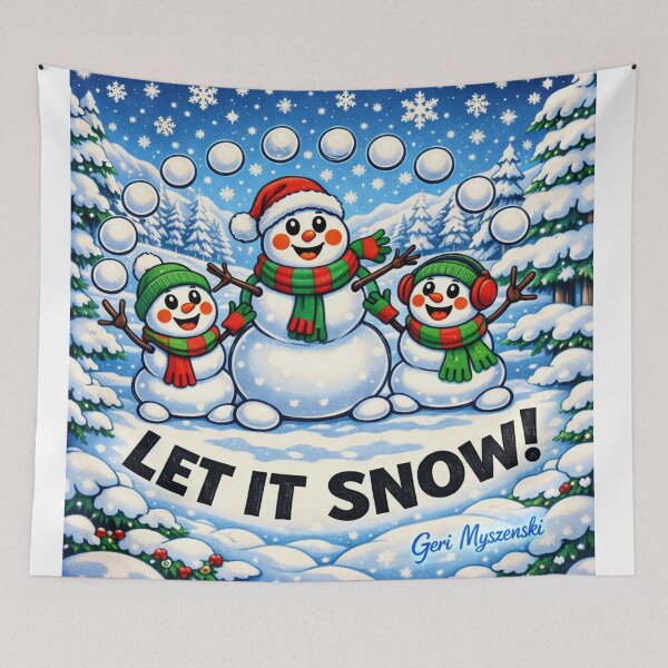 Item preview, Let it Snow Man Wonder land designed and sold by The Art Queen Of Michigan .