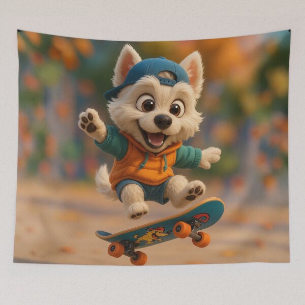 Item preview, Skater West Highland Terrier Dog designed and sold by Sillytoe.