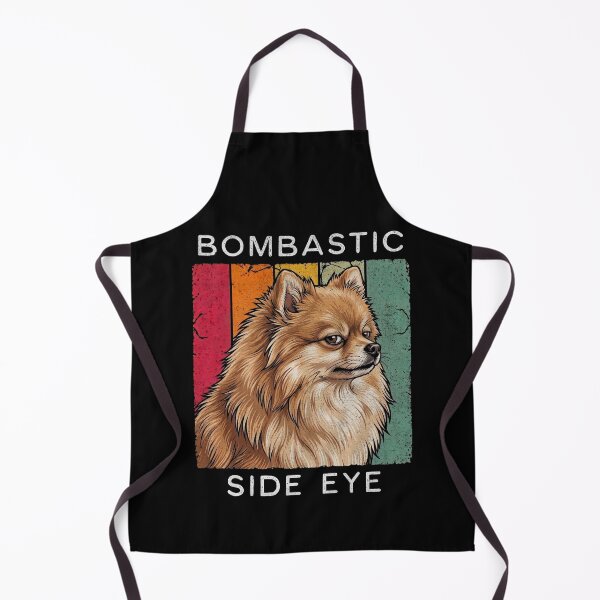Item preview, Bombastic Side Eye Pomeranian Dog Retro Stripes designed and sold by d247.