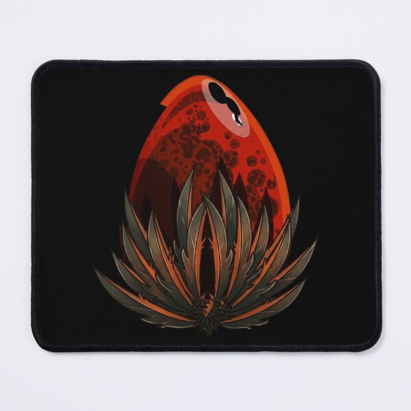Item preview, Dark Inferno Botanical Egg | Fiery Abstract Nature Design designed and sold by kirbdoreshop.