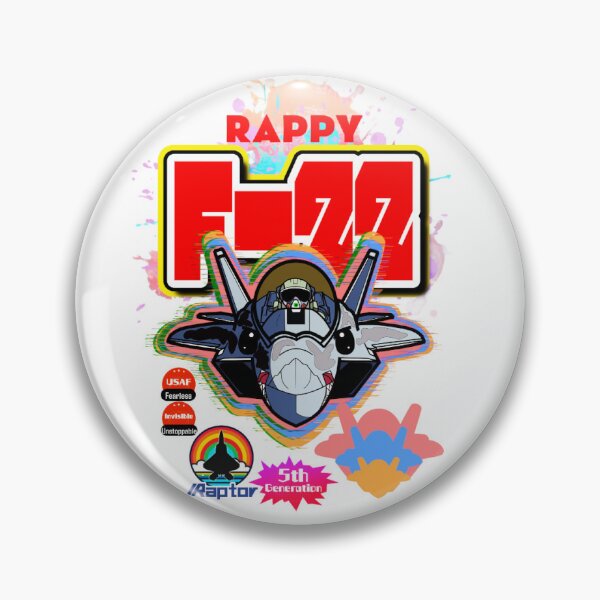 Item preview, Rappy F-22 Raptor Pop Art Anime Stealth Fighter Jet Art designed and sold by HEROHIRO.