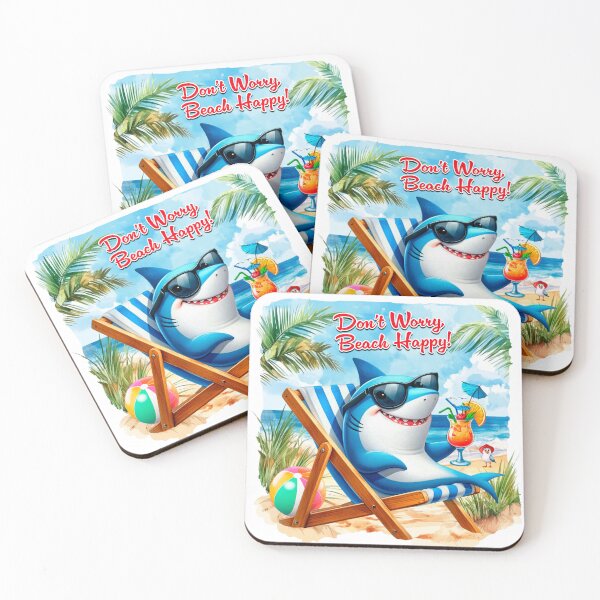 Item preview, Beach Happy Shark designed and sold by Karen Wood.