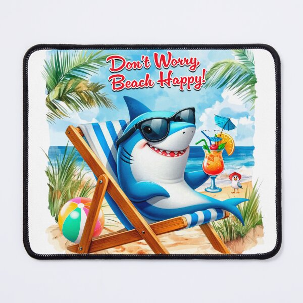 Item preview, Beach Happy Shark designed and sold by Karen Wood.